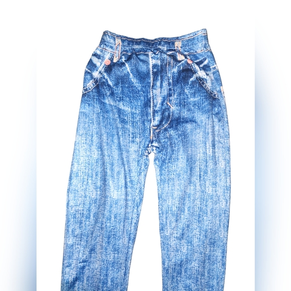 3D Jean Print Legging Set - Picture 8 of 9